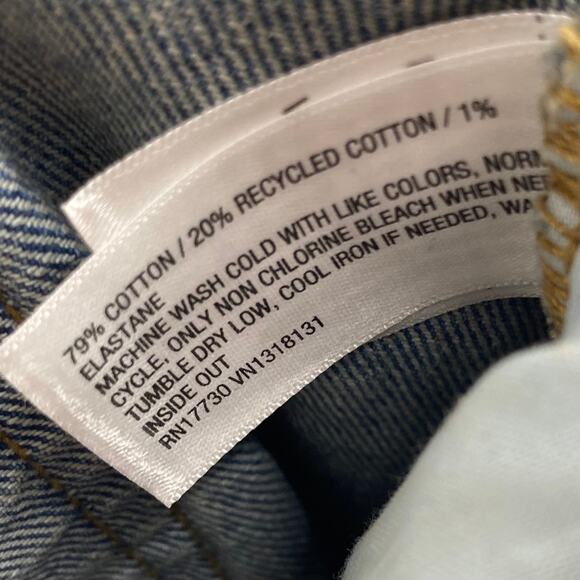 NEW WILD FABLE Low Rise Denim Midi Skirt Blue Size 10 Slit Hem Boho Chic Y2K - Picture 9 of 9